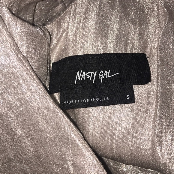 Nasty Gal Silver Mini Dress NWOT - Picture 4 of 5